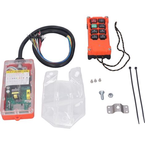 Kit de télécommande sans fil pour grue industrielle, émetteur et récepteur radio pour palan électrique, 36 à 380 V (1/5)