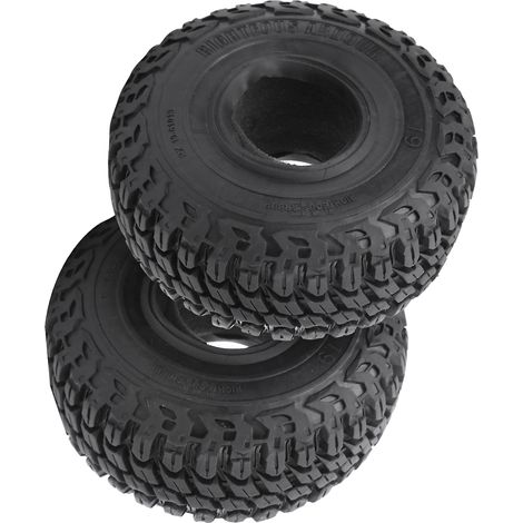 2 Pneus en Caoutchouc 1.9 pouces pour Véhicule RC 4x4, Crawler Échelle 1/10 TRX4 D90