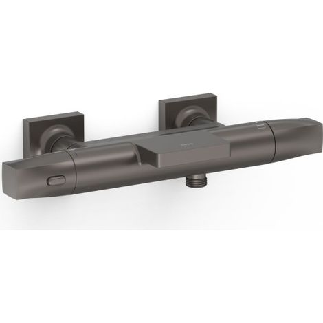 Robinet thermostatique mural pour baignoire et douche Over-wall Graphite - TRES 19017415GR