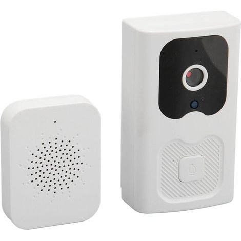 Sonnette Vidéo Intelligente Sans Fil Surveillance à Distance Wifi HD Vision Nocturne Appels Bidirectionnels (1/4)
