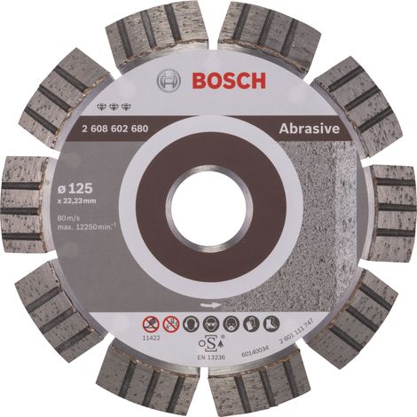 Bosch PRO Abrasive disco de diamante 125 x 22,23 mm - 2608602680 (1/3)