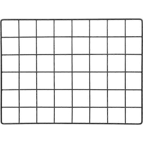 Panneau mural en fer forgé, cadre photo décoratif, organisateur mural en fer forgé, décoration intérieure-50.00X30.30X0.50CM-Black (1/3)