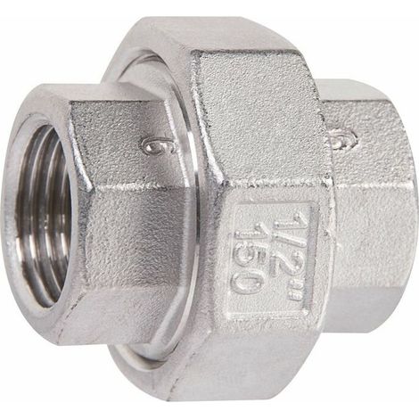 Gerade Edelstahl-Verschraubung, zum Aufschrauben – F 1/2''