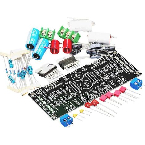 Carte d'amplificateur audio double canal TDA7294 100W+100W, module d'amplificateur Hi-Fi, accessoires et composants pour montage DIY (1/5)