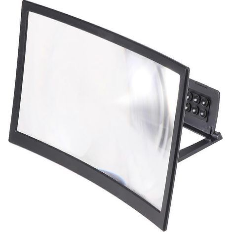 Faltbarer Verstärkerständer für 12-Zoll-Mobiltelefone, Bildschirmvergrößerung mit gebogenem Display (schwarz) - 2519CM - Schwarz (1/4)