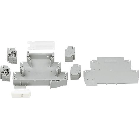 Boîtier pour rail WAGO 789-905 Polyamide 6.6 gris 90 x 17.5 x 55 1 set S27957 (1/3)
