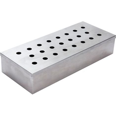 Affumicatore portatile in acciaio inox 45x24x10cm vaggan (1/2)