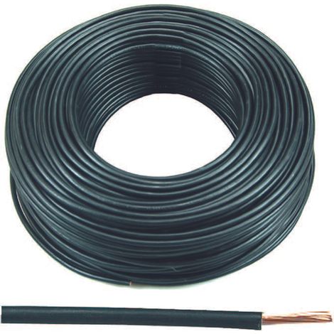 Cavo elettrico unipolare antifiamma nero fs17 - 1x mmq.6 colore nero