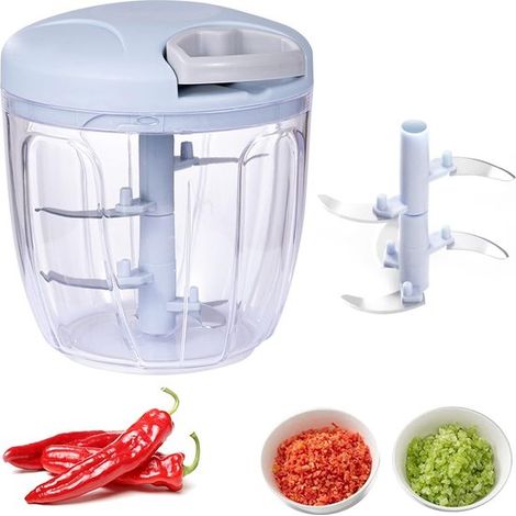 Tritatutto per verdure - Affettatrice per cipolle - Tritatutto per cipolle - Affettatrice per verdure - Manuale - Tritatutto - Indispensabile in cucina (1/5)
