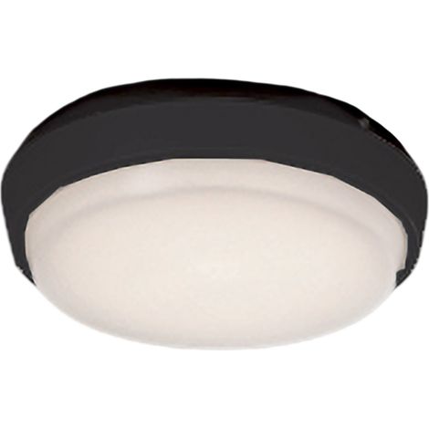 Alu Lampada da Parete e Soffitto in Alluminio Pressofuso Grigio Scuro IP54 10W LED 3000K Diametro 17.5 cm Design Moderno per Esterni e Interni (1/2)