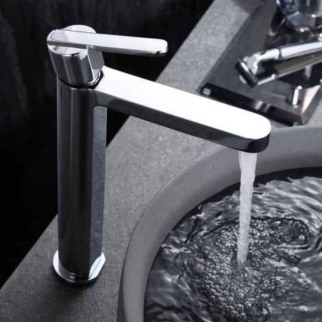 Imex -  Grifo Monomando Lavabo Caño Alto Cromado Serie  Roma (1/3)