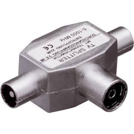 Répartiteur TNT pour antenne TV – Y007251, 4 voies, boîtier métallique robuste, installation facile et signal stable (1/2)