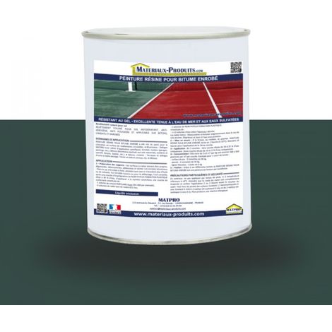 Peinture résine pour bitume enrobé - 36 Kg Vert foncé - MATPRO