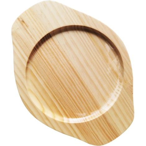 Dessous de plat en bois, beige, isolant thermique, avec support (1/5)