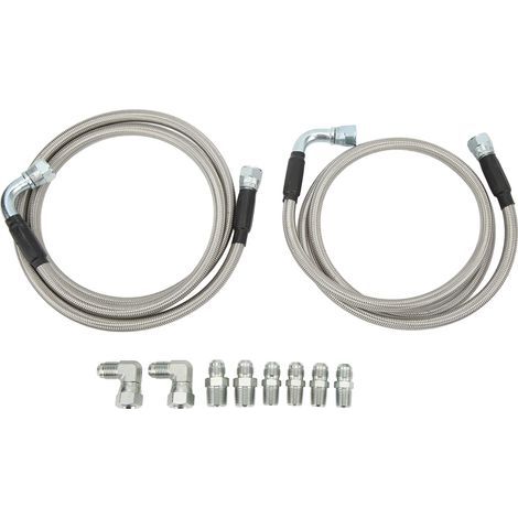 Montagesatz für die Kühlleitung aus Metall für den Getriebeölkühlerschlauch für TH350, 700R4, TH400 und 4L80E (1/5)