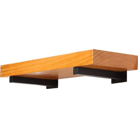 Lot de 2 supports d'étagère flottante à fixation murale 15cm (1/5)