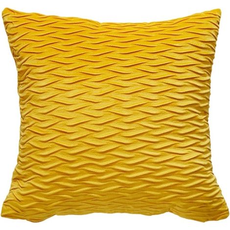 Housse De Coussin - Velours Texturé - 45 X 45 Cm - Pour Canapé Chambre Salon - Lot De 2 (1/5)