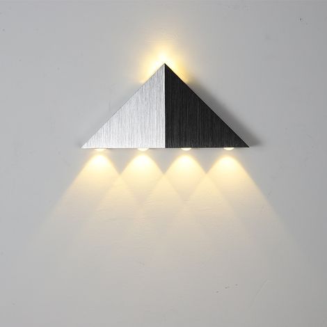 Applique murale triangulaire LED, éclairage d'ambiance pour couloir, spot (5 W, lumière chaude) (1/5)