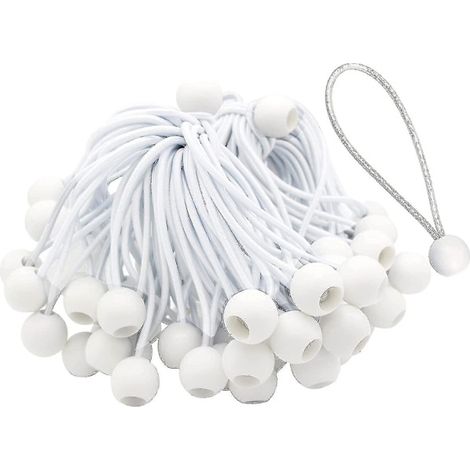 50 Pack Long Bungee Cords with Buckles, Suitable for Tents, Large Awnings, Banners and Tarps.