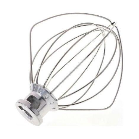 Frusta a filo K45WW compatibile con impastatrice planetaria KitchenAid KSM90 K45 KSM150 in acciaio inox per uova e torte (dimensioni 4,5 QT / 4,3 L)