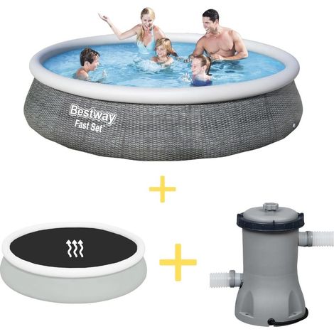 Bestway Fast Set Rund - 396x84 cm - 5-teilig  S22280 (1/4)