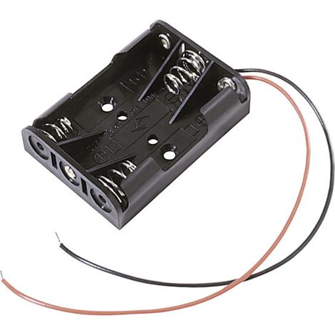 MPD BC3AAAW Batteriehalter 3x Micro (AAA) Kabel (L x B x H) 52 x 38 x 14 mm