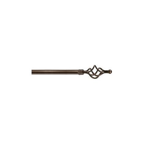 BASTONE METALLO D 20/17 120/210CM VORTICE BRONZO - 6 pezzi