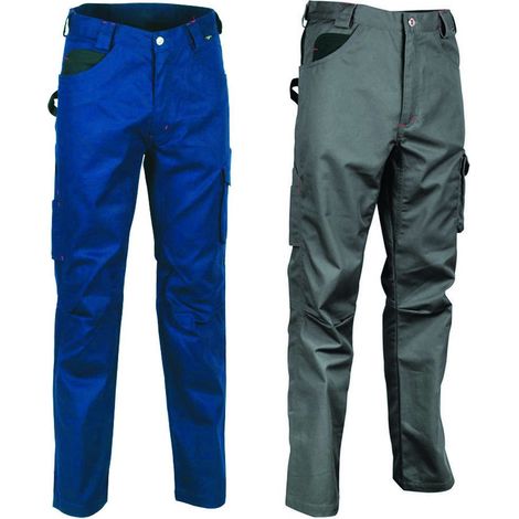 PANTALONE DRILL IN COTONE E POLIESTERE RIGHT FIT - tg.46 - antracite/nero