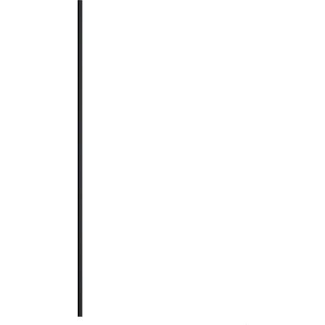 Wetroom Wall Channel 1850mm Black