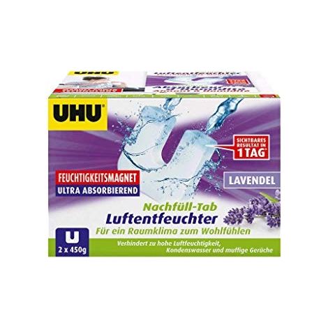 Recharge déshumidificateur uhu lavande ultra absorbante hygiénique