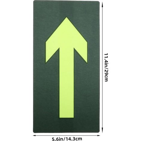 20pièces Panneau de Sécurité Phosphorescent avec Flèche Marqueurs de Sentier Étanches pour Randonnée et Camping Autocollants Directionnels Éclairants et Faciles à Poser (1/4)