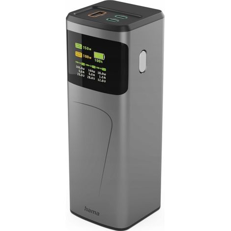 Powerbank Hama 201742 Power Pack Alta Potencia 24000mAh 150W USB-A / 2x 1 unidad. (1/5)