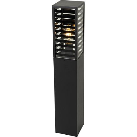 Modern Outdoor Standing Lamp Black 80 cm IP44 - Reims