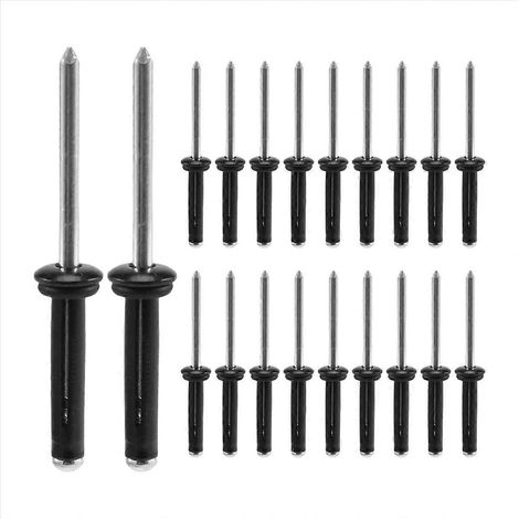 Lot de 20 rivets à triple prise pour la fixation en eau profonde de kayaks, canoës et bateaux (1/5)
