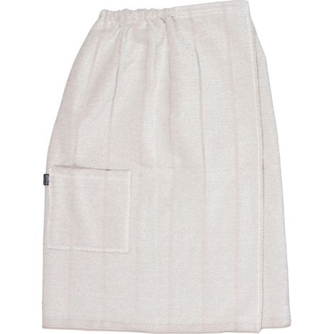 Jokipiin Laituri Kilt 85 x 145 cm finnischer Saunakilt für Damen white/beige