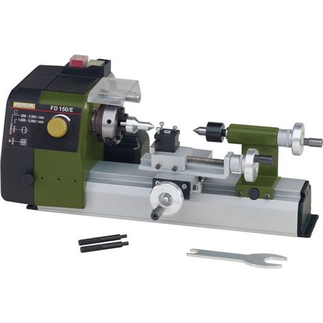 Proxxon – Tour à métaux 150mm – Vitesses jusqu'à 5000 tr/min – Moteur silencieux – Base en aluminium extrudé – Pour tournage de précision