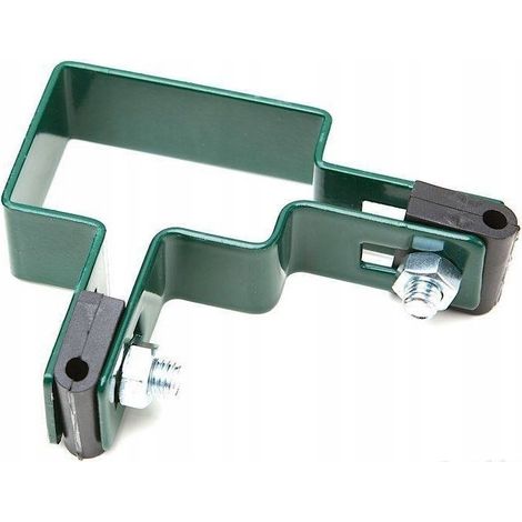 Collier de serrage d'angle 60x40 pour panneaux de clôture, VERT