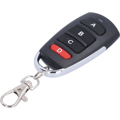 433MHz Garage Door Remote Key Replacement, 4 Button Cloning, Universal Copy Clone (1/5)