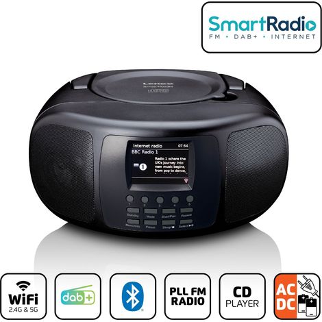 Tragbares SmartRadio mit DAB+/FM, Bluetooth und CD-Player