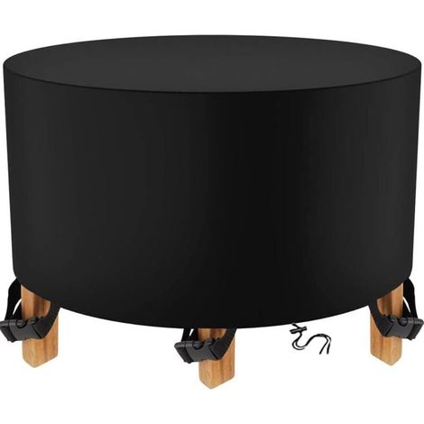 Housse Table de Jardin Ronde 210D, Housse Protection Table Jardin, Housse de Protection Salon de Jardin, Exterieure Housse de Meuble Étanch 185x110cm (1/5)
