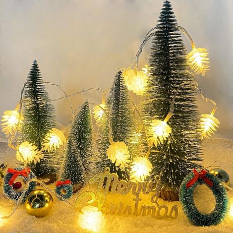 MINKUROW Lucine A Pigna, 6m 40 Pezzi Lucine A Led, Luci A Stringa Led Usb, Lucine Per Interni/Esterni/Festival/Natale/Giardino/Matrimonio (1/5)
