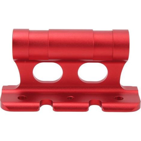 Support de fourche de vélo - - Aluminium Rouge - Fixation Toit - 1 Vélo - Léger 184g (1/4)