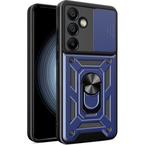 Funda Hybrid Armor Camshield con soporte y cubierta para la cámara para Samsung Galaxy A56 - azul (1/5)