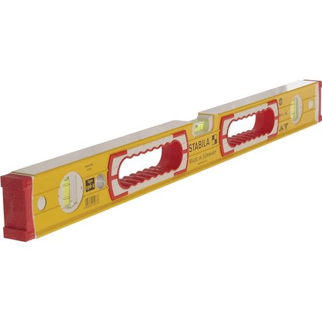 Stabila Double Plumb Vial Ribbed Spirit Level 120cm 1200mm 48"" 120cm Type 196-2 (1/10)