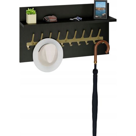 Kleiderbügel Loft 70 cm – Gold + Schwarz, robust und stilvoll (1/5)