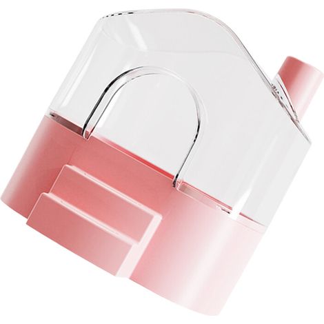 Recipiente transparente para baño de arena para hámsteres - Rosa