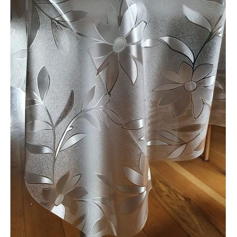 Rechteckige, transparente PVC-Wachstuchtischdecke, leicht zu reinigen – 140 x 240 cm (1/5)