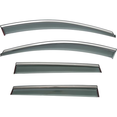 Pare-soleil de vitre latérale pour XC60 2009-2017, 4 pièces déflecteurs de pluie, protection contre la pluie et le soleil, accessoires auto en acrylique, kit de remplacement compatible Volvo. (1/5)