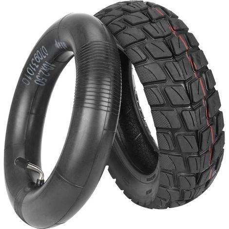 25580 all-terrain tires, Ulip102.5 inner tube with 90-degree external curvature, inflatable inner and outer tires for Zero 10X scooter. (1/5)
