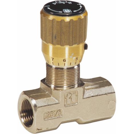 Regolatore di flusso bidirezionale da 3/8" in ottone (1/4)